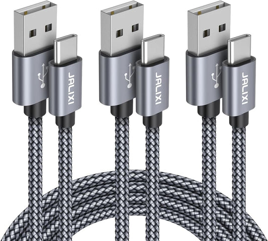 USB C Cable Fast Charging 3-Pack(10Ft+6Ft+3Ft), USB a to Type C Charger Cord for Iphone 17 16 15 Pro Max Plus